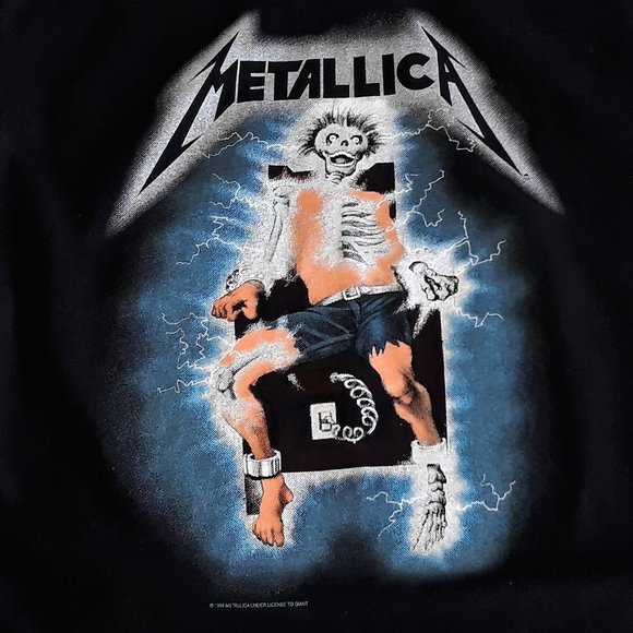 Vintage Other - 1994 Metallica Kill Em All cut sleeves tee XL